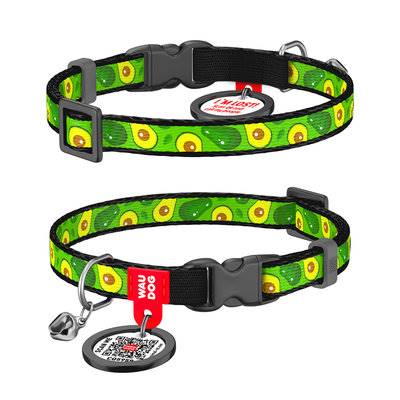 COLLAR OBROŻA KOT Z QR PASZP. 10MM/20-30CM AVOCADO