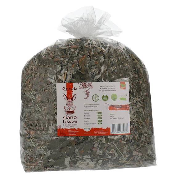 SIANO ŁĄKOWE 500G Z DODATKIEM LIŚCIA MALINY