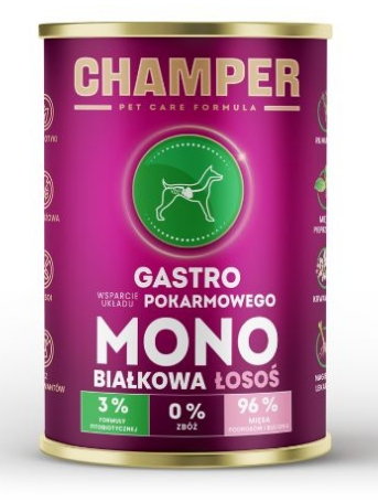 PETMEX CHAMPER 400G GASTRO MONO ŁOSOŚ