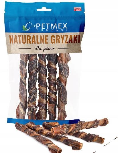 PETMEX PAŁECZKI KOLAGENOWE SK. WOŁ. Z MIĘSEM 5SZT