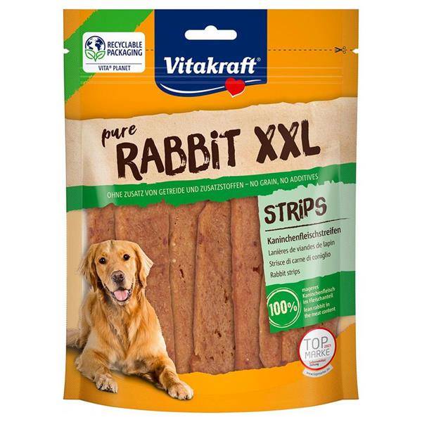 V RABBIT XXL paski mięsne królik 250g