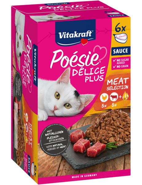 V POESIE DELICE PLUS MP kurczak+wołowina 6x85g SER