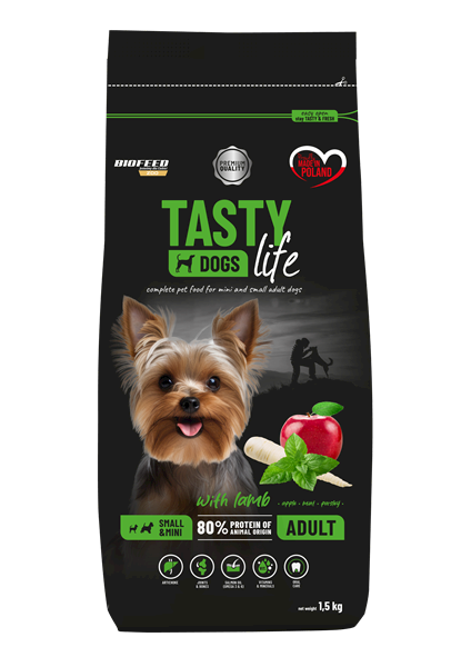 GW TASTY LIFE 1,5KG MINI&SMALL Z JAGNIĘCINĄ