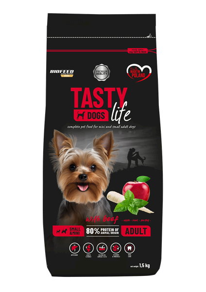 GW TASTY LIFE 1,5KG MINI&SMALL Z WOŁOWINĄ