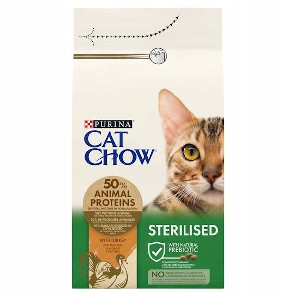 PURINA CAT CHOW 1,5 KG STERILISED TURKEY