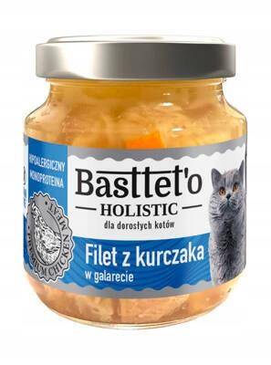 BASTTETO HOLISTIC 130G SŁOIK KOT FILET Z KURCZAKA
