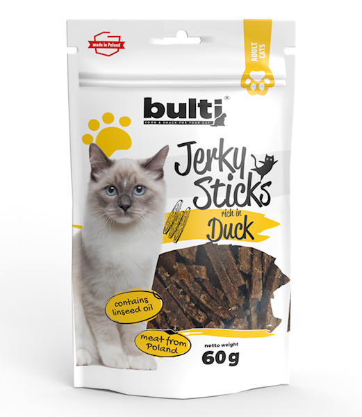 BULT JERKY STICKS 60G KOT KACZKA