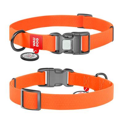 COLLAR OBROŻA WODOODP. L 25MM/34-49CM POMARAŃCZOWA