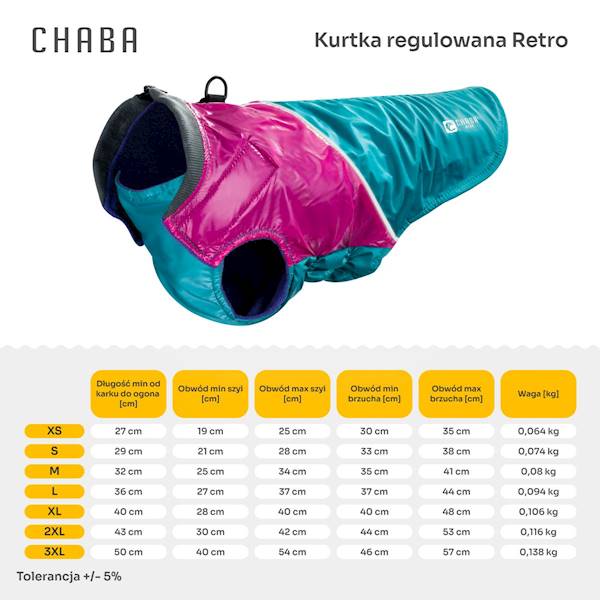 CHABA KURTKA M REG WEAR RETRO PINK/TEAL