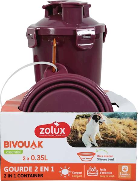 ZX BIDON 2W1 2x350ML CZERWONY