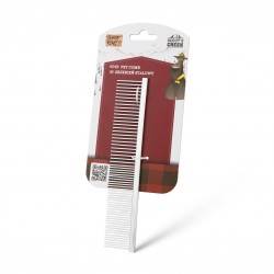 BK Grzebień stalowy, szary, 3,4 x 18,2 cm