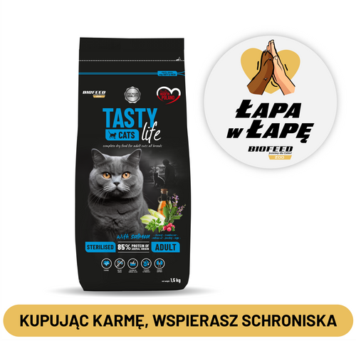 GW TASTY LIFE 1,5KG KOT STERILISED ŁOSOŚ