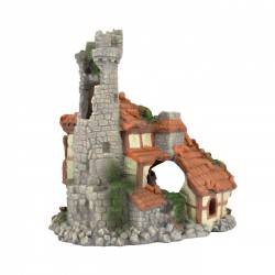 TN Dekoracja akwarystyczna ruiny twierdzy 17cm