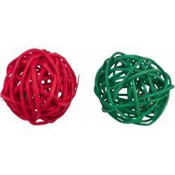 TX Xmas PIŁECZKI Z DZWONKIEM DLA GRYZONI ZABAWKA