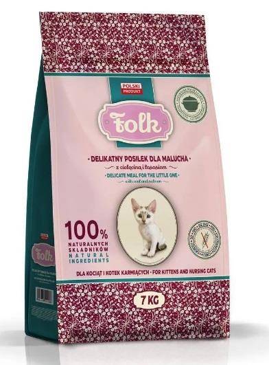 FOLK 7KG KITTEN CIELĘCINA, ŁOSOŚ