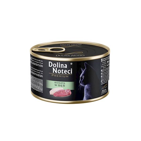 DOLINA DLA KOTA 185G BOGATA W GĘŚ PUSZKA