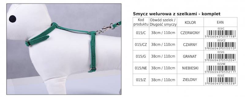 DINO SMYCZ Z SZELKAMI WELUR DLA KOTA 38CM/110CM