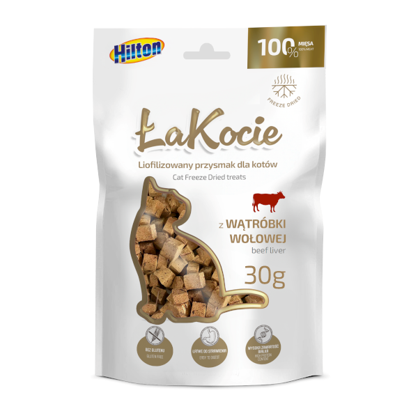 ZF LIOFILIZOWANY PRZYSMAK Z WĄTR. WOŁ. 30G KOT