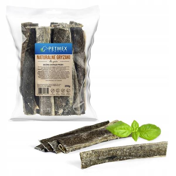 PETMEX SKÓRA DORSZA PASKI 200G