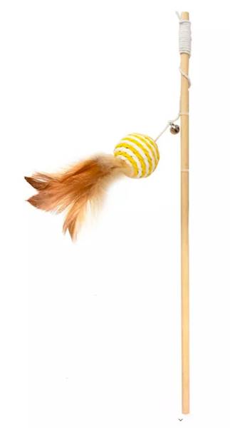 AQUAEL WĘDKA GAIA PIŁKA Z PIÓRKIEM 40CM