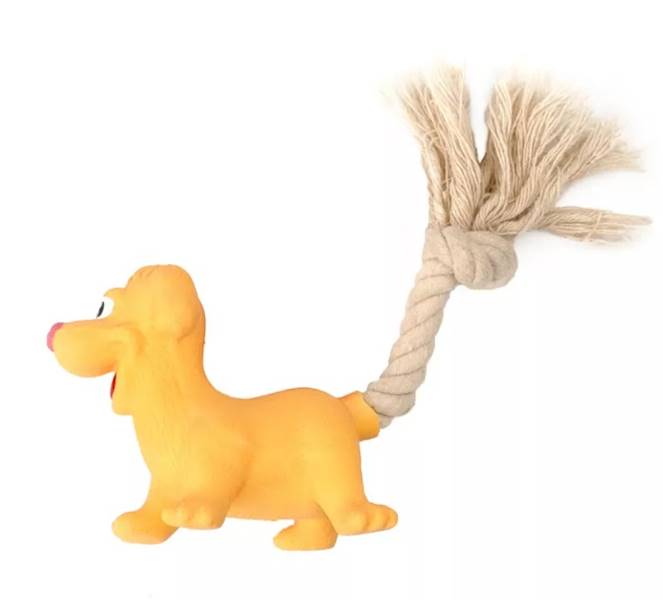 AQUAEL PIESEK LATEX 18CM ZE SZNURKOWYM OGONKIEM