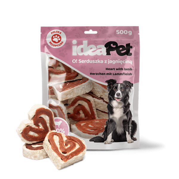 IDEAPET SERDUSZKA Z JAGNIĘCINĄ 500G