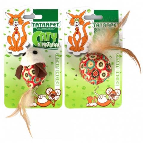 TAT ZABAWKA Z LNU, MYSZ, PIŁKA