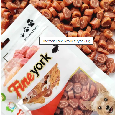 PZ FINEYORK 80G ROLKI KRÓLIK Z RYBĄ