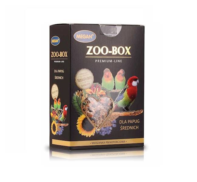 MG ZOO-BOX DLA PAPUG ŚREDNICH 750GR