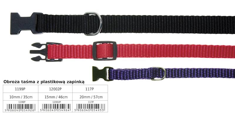 DINO OBROŻA-TAŚMA 10MM/35CM KLIK CZERWONA