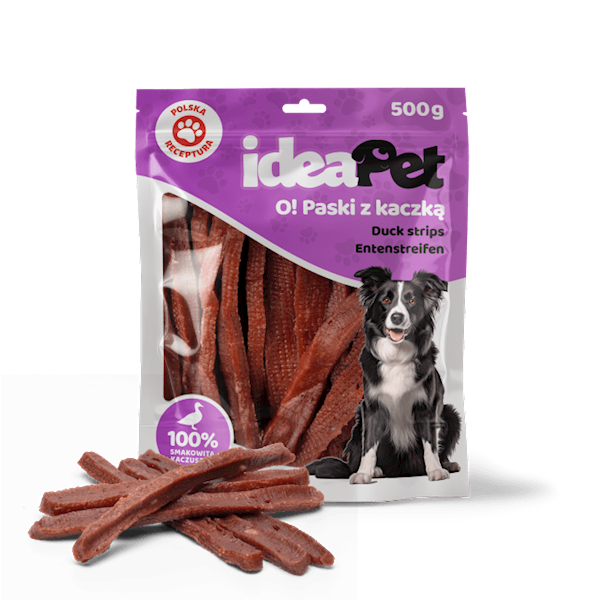 IDEAPET PASKI Z KACZKĄ 500G