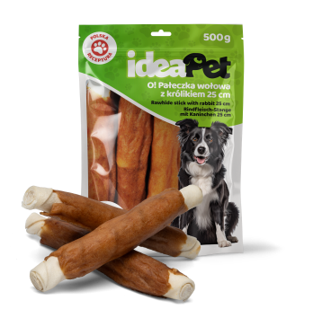 IDEAPET PAŁECZKA WOŁOWA Z KRÓLIKIEM 18CM