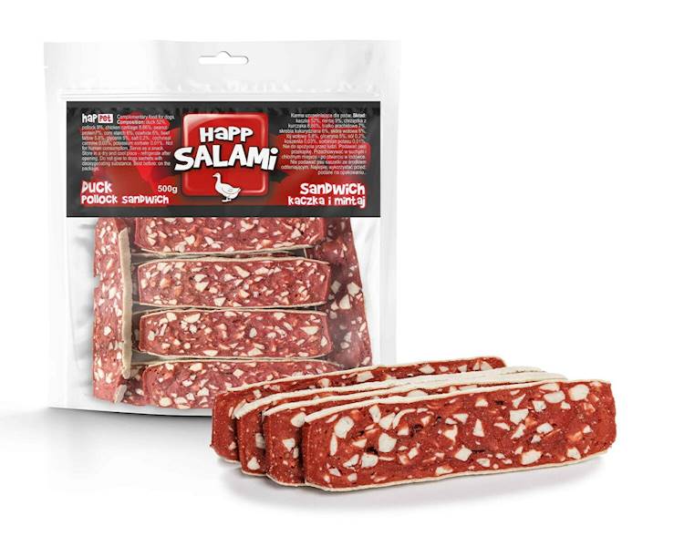 HP Salami sandwich z kaczką i mintajem 500g