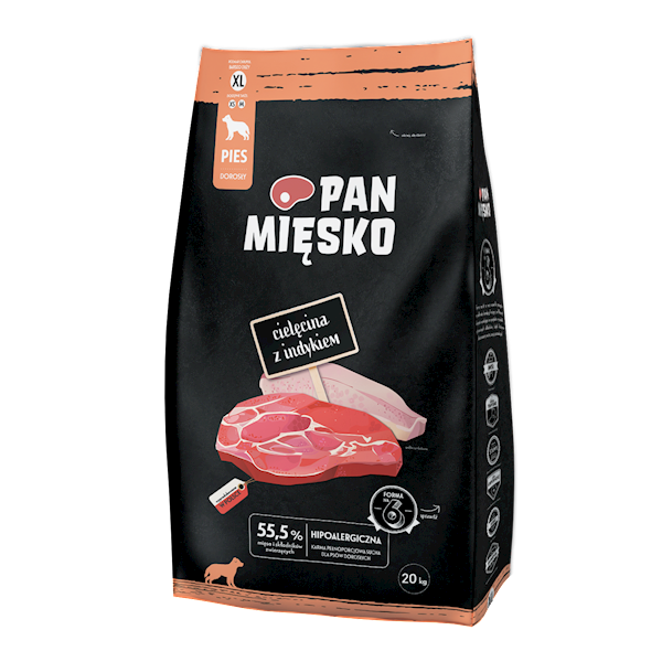 PAN MIĘSKO 20KG XL CIELĘCINA, INDYK