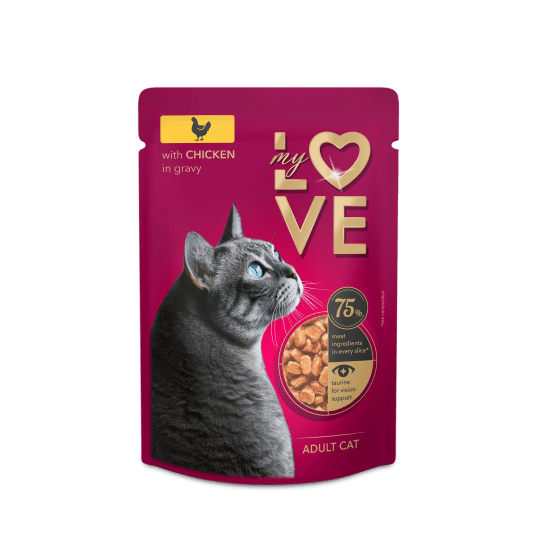 MY LOVE 85G KOT SASZETKA KURCZAK W SOSIE