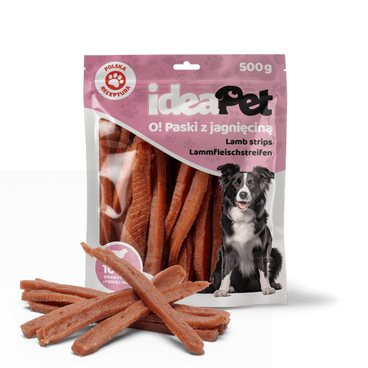 IDEAPET PASKI Z JAGNIĘCINĄ 500G