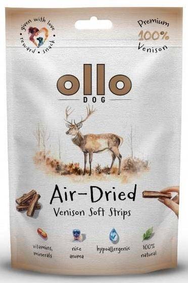 OLLO AIR DRIED 100% VENISION STRIPS 80G