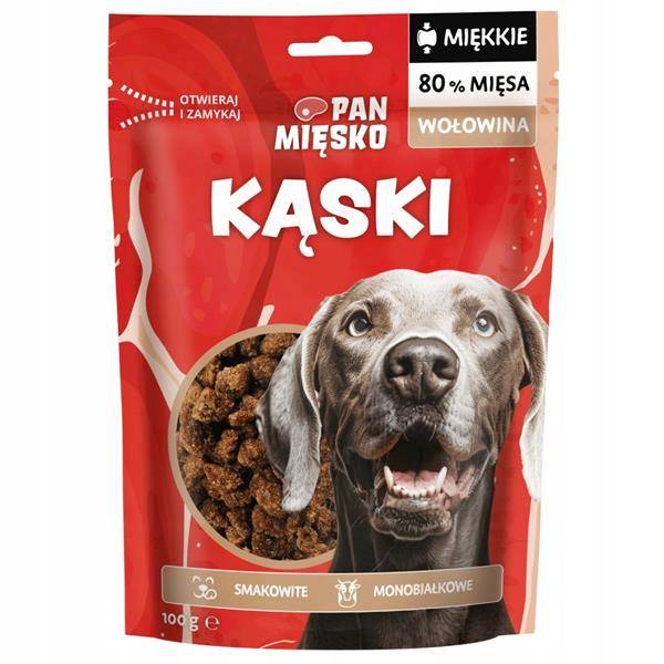 Pan Mięsko 100G Przysmak dla psa kąski wołowina 
