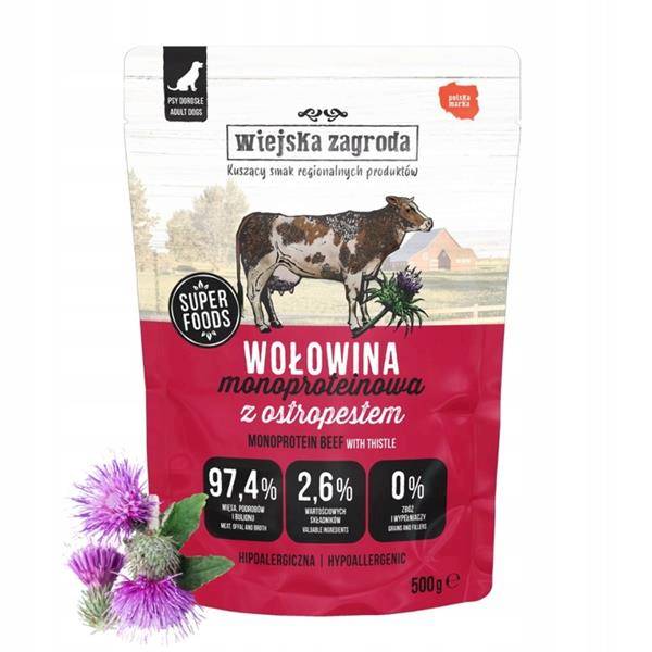 WIEJSKA ZAGRODA 500G MONO WOŁOWINA