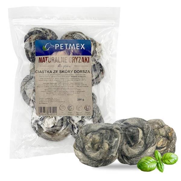 PETMEX CIASTKA ZE SKÓRY DORSZA 100G