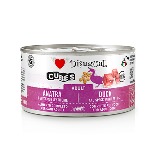 DISUGUAL 150G PIES CUBES KACZKA, SZYNKA, SOCZEWICA