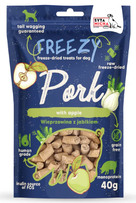 SYTA MICHA freezy wieprzowina,jabłko koper wł.40g