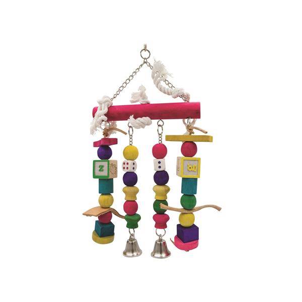 PP Wisząca zabawka z drewna ze sznur. 22CM