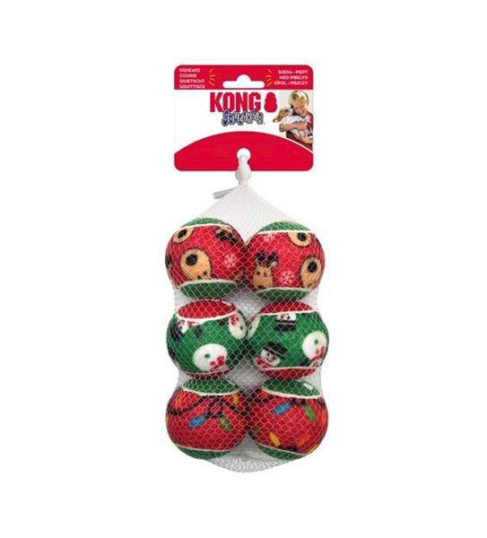 AP KONG HOLIDAY SQUEAKAIR BALLS 6SZT 274290
