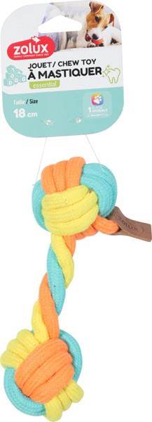 ZX Zabawka dla psa gryzak hantel sznur TWIST 18
