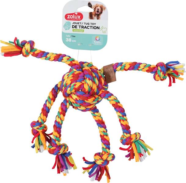 ZX Zabawka dla psa szarpak ośmiornica sznur RAI