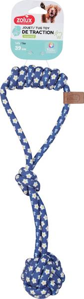 ZX Zabawka dla psa szarpak węzeł sznur BLUE FLO
