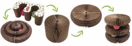 ZX Drapka dla kota składana CHATOUILLE podwójna