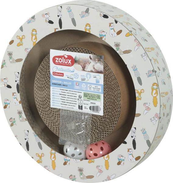 ZX Drapka dla kota CHATOUILLE okrągła z piłkami