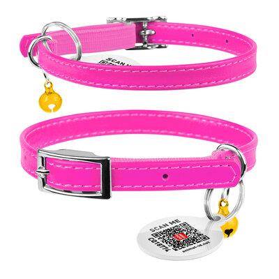 COLLAR OBROŻA KOT SK.Z QR PASZP.RÓŻOWA 22-30CM